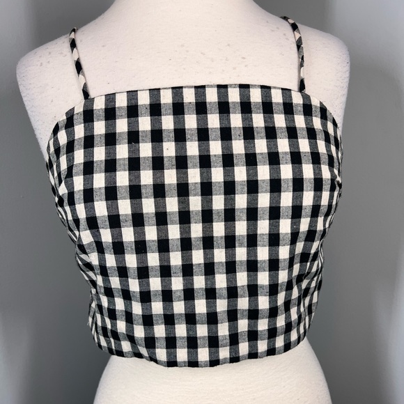 EUC Cry Baby Gingham Cropped Top - Picture 3 of 8